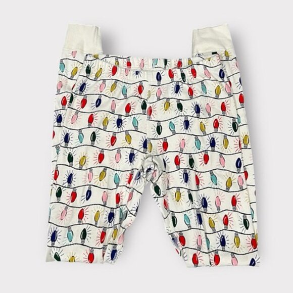 Hanna Andersson Holiday Christmas Long John Pajama Pants Bottoms XXL Bright Bulb - Picture 2 of 16